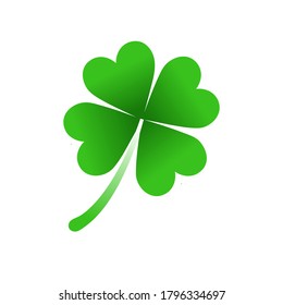 Four leaves clover vector. 4-leaves clover vector icon/symbol. Luckiness symbol.