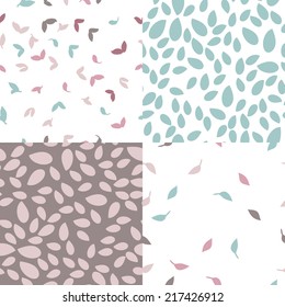 four leaves seamless pattern