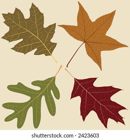 Four Leaves, Vector File, change the colors as you like....
