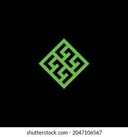 Four letter G logo, simple and unique, easy to remember and suitable for all industry