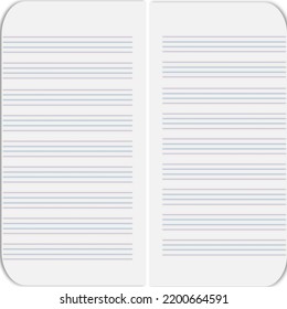 Four Line Sheet for handwriting