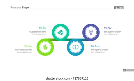 Four Linked Circles Slide Template