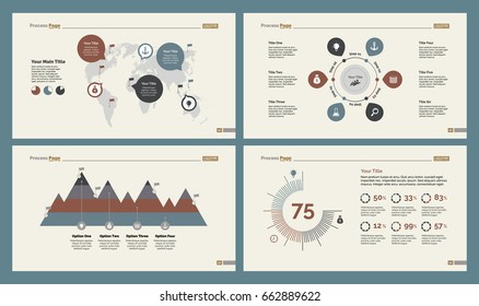 Four Logistics Slide Templates Set