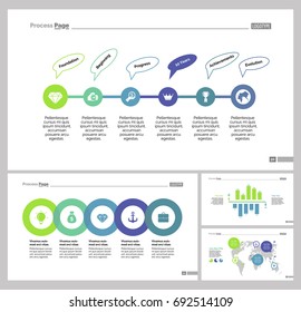 Four Logistics Slide Templates Set