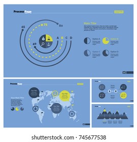 Four Logistics Slide Templates Set