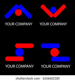 FOUR LOGO COMPANY SIMPLE VECTOR