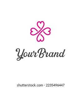 four love logo for fashion brand