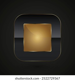 Four Luxury special rectangle shape for chart info and a minimalist approach, emphasizing the use of gold and black for a bold, yet simple aesthetic design