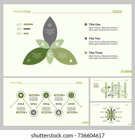 Four Management Slide Template Set