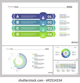 Four Management Slide Templates Set
