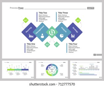 Four Management Slide Templates Set
