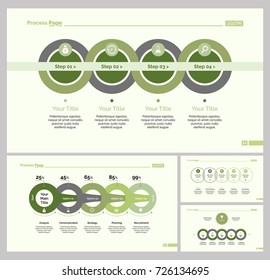 Four Management Slide Templates Set