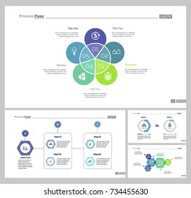 Four Management Slide Templates Set Stock Vector (Royalty Free ...