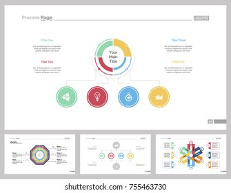 Four Management Slide Templates Set