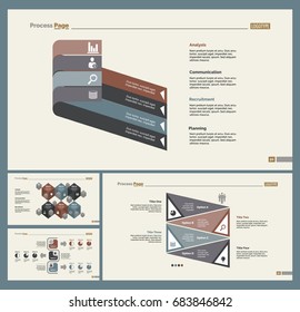 Four Marketing Slide Templates Set