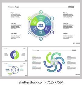 Four Marketing Slide Templates Set Stock Vector (Royalty Free ...