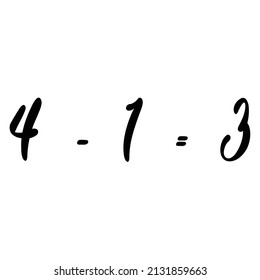 Four Minus One Equals Three