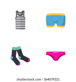 four modern clothes icons