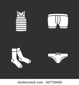 four modern clothes icons
