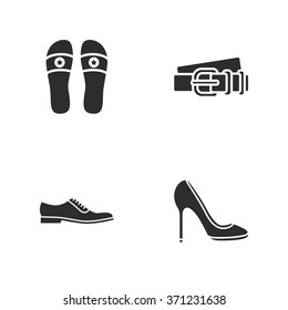 four modern clothes icons