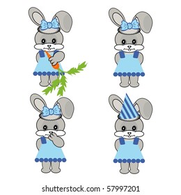 four nice hares