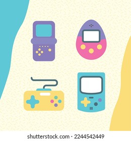 four nineties style set icons