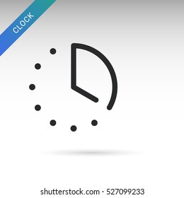 four o'clock. Clock Graphics, Clock Icon with hour and minute pointers.