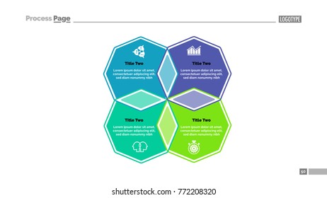 Four Octagons Strategy Slide Template