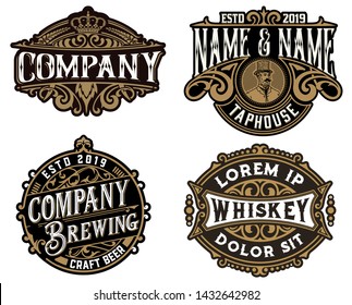 Four Old logos for packing