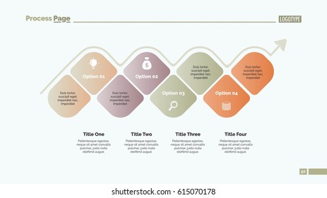 Four Options Blocks Slide Template