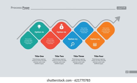 Four Options Blocks Slide Template