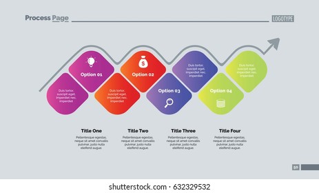 Four Options Blocks Slide Template