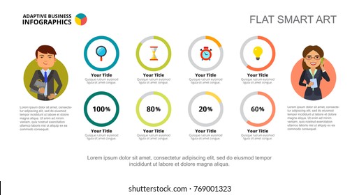 Four Options Chart Slide Template