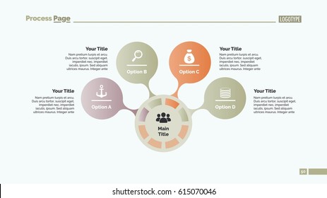 Four Options Circles Slide Template