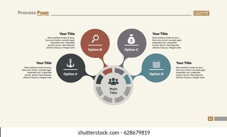 Four Options Circles Slide Template