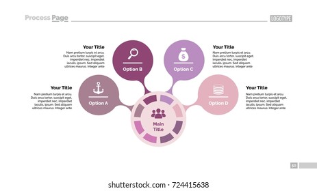 Four Options Circles Slide Template
