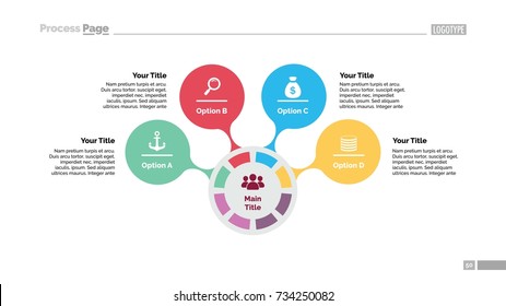 Four Options Circles Slide Template