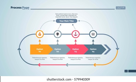 Four Options Cycle Slide Template