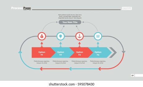 Four Options Cycle Slide Template