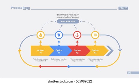 Four Options Cycle Slide Template