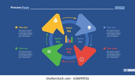 Four Options Cycle Slide Template Stock Vector (Royalty Free) 618690926 ...