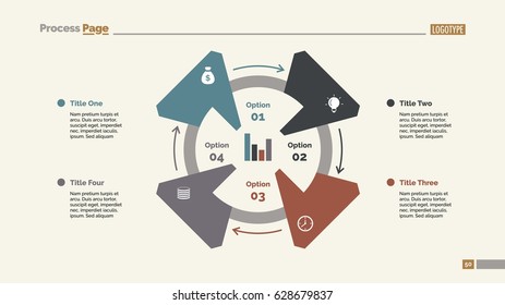 Four Options Cycle Slide Template