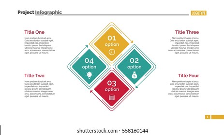 Four Options Diagram Slide Template