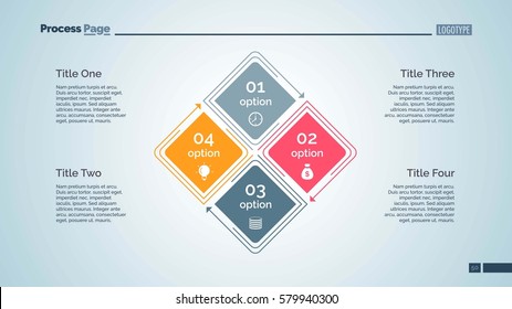 Four Options Diagram Slide Template