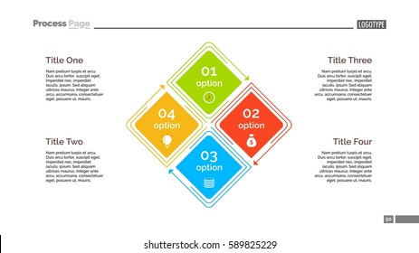 Four Options Diagram Slide Template