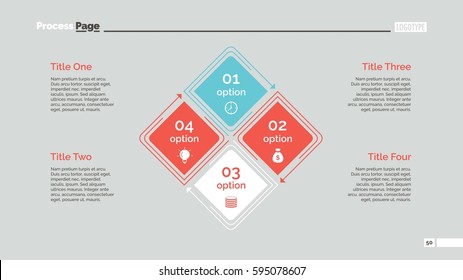 Four Options Diagram Slide Template