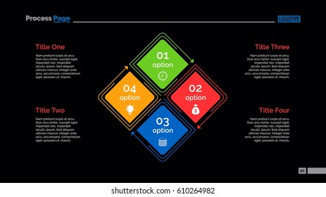 Four Options Diagram Slide Template