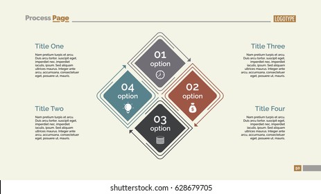 Four Options Diagram Slide Template