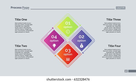 Four Options Diagram Slide Template