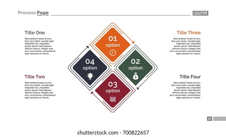 Four Options Diagram Slide Template